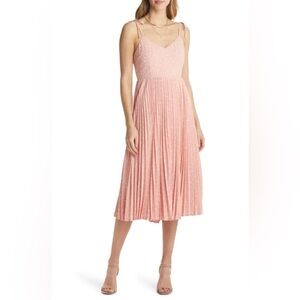 NWT Vici Blush Pink Polka Dot Dress